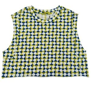 Free People Movement Geo Print Cropped Tank Top XS NWOT